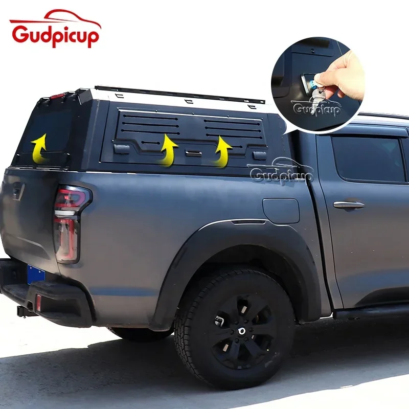 lightweight steel dual 4x4 pickup truck bed hard topper canopy for toyotas hilux ford ranger