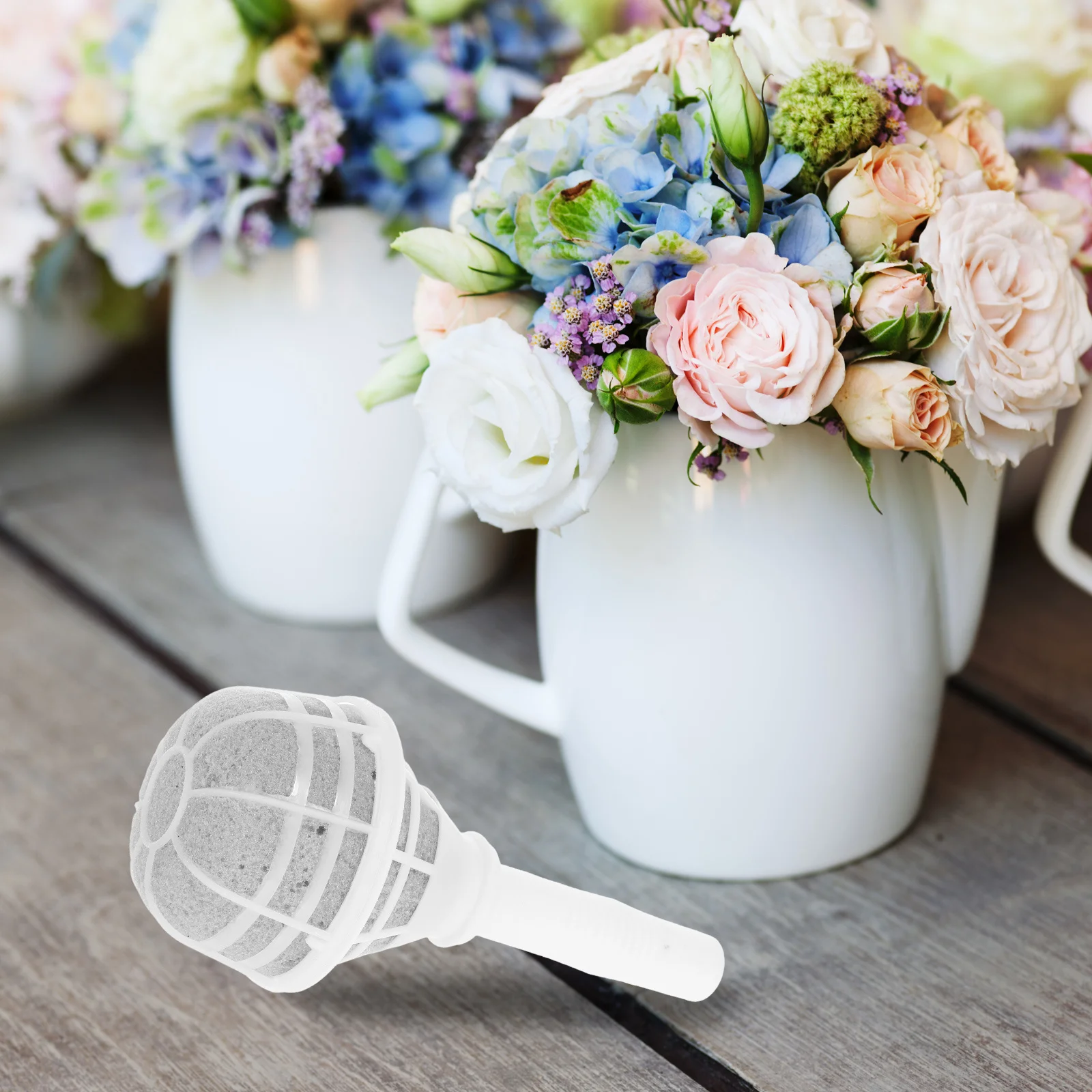 4 قطعة حامل باقة الزهور المجففة مقبض زهور الزفاف دعم المدمجة خفيفة الوزن تشكيلة زهور الزفاف أداة الزفاف