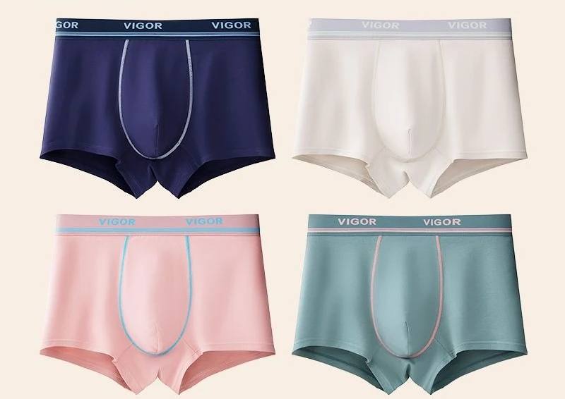 Men's Underwear Cotton Antibacterial Boxers Young Men's Boxers Boys Growth Period Shorts Head Comfortable and Breathable Shorts