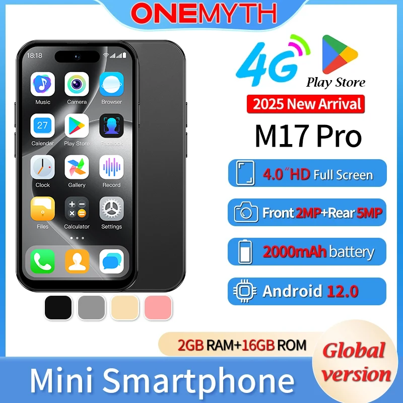 yZ[zV ONEMYTH M17 v~jX}[gtH 4 OfA SIM 4.0 ''HD tXN[ 2000mAh 2 MKoCg + 16 MKoCg 3 MKoCg + 64 MKoCg Android 12 vCXgA^TCY