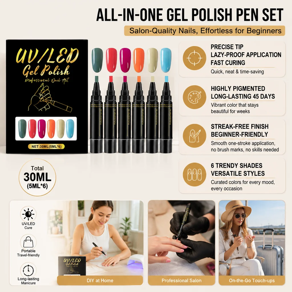 6-Farben-DIY-Nagelkunststifte, – Resin Art For Beginner Bewertung und Preis