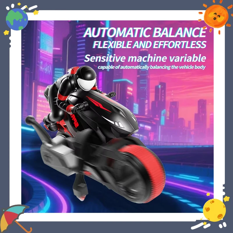 New Stunt RC Motorcycle 360° Rotation High-Speed Remote Control Car Drift Racing Toy for Boys Model Car