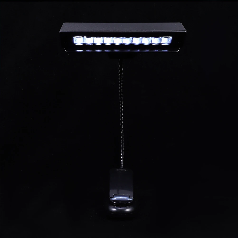 

Dimmable Music Stand Light Reading Lights Piano Lamp Metal Pole Clamp-on Desk Lamps