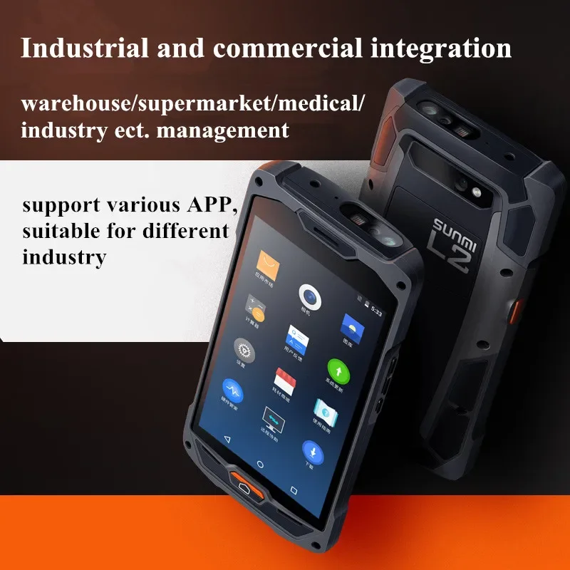 

-IP67 Industrial Handheld Terminal Pda Rugged Pda For Sunmi L2 Android 7.1 For Inventory