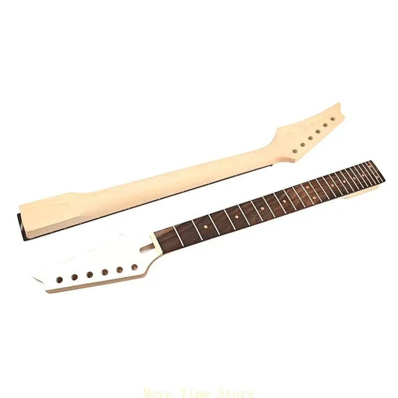 

92ME 24 fret Electric Guitar Neck Maples Rosewoods Fingerboard Unfinished Guitar Neck