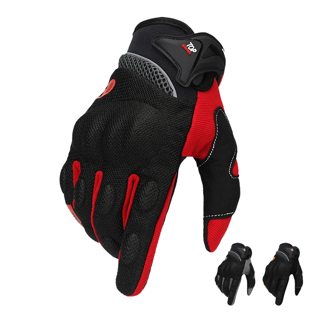 

Motorcycle Riding Gloves Touch Screen Anti Slip Wear-resistant Full Finger Sports Gloves Motorcycle Outdoor Protective Gloves