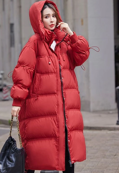 Winter New Women's Down Jacket Commuter Cold proof Hooded Jacket