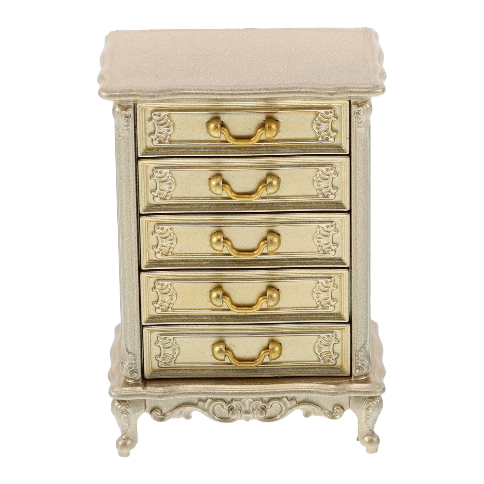 

Miniature Furniture for Dollhouse Cabinet Accessories Dresser Desk Plastic Props
