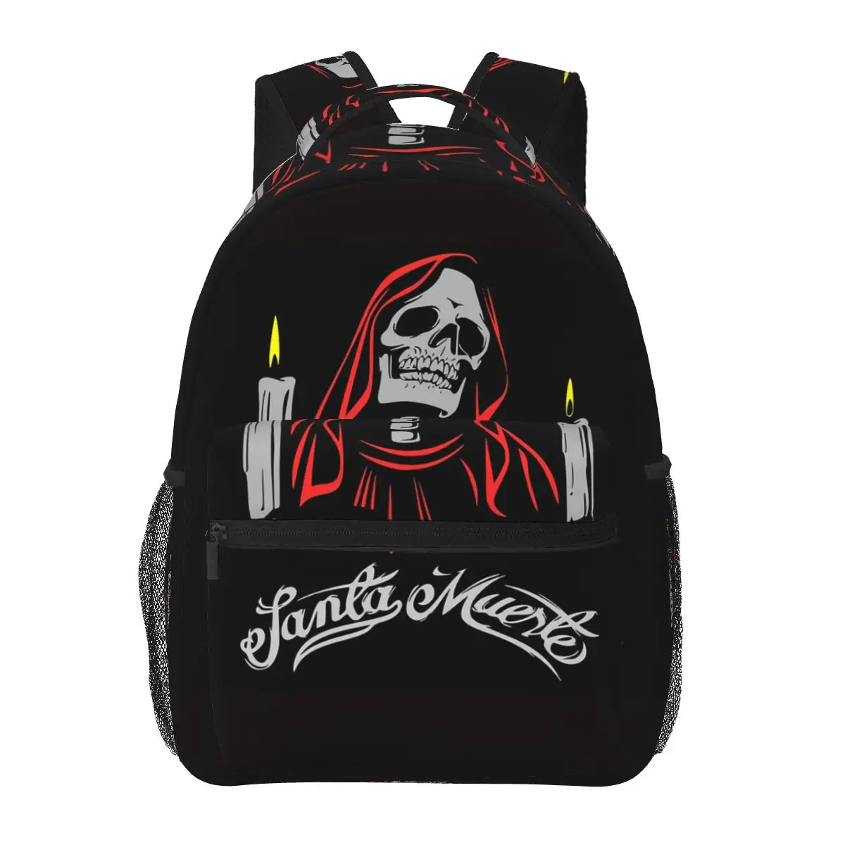 Santa Muerte Spanish Backpacks Boys Girls Bookbag Students School Bags Cartoon Laptop Rucksack Shoulder Bag Large Capacity