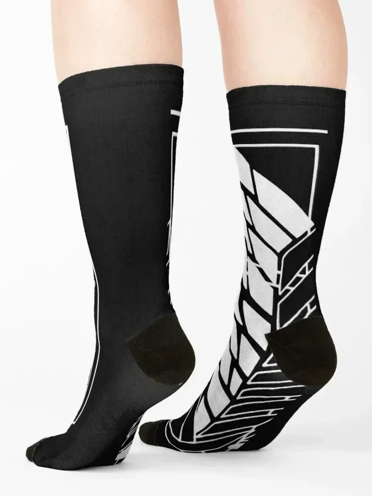 Shingeki no kyojin Classic T-Shirt Socks happy hiphop gym anti slip football Socks Man Women's