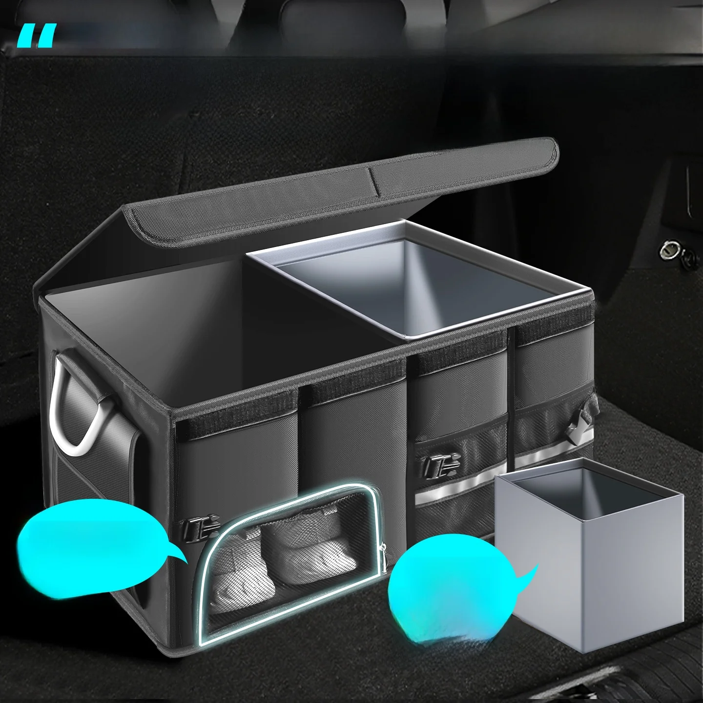 

Органайзер для багажника автомобиля, водонепроницаемый, изолированный, складной, настраиваемый, для Changan CS75Plus CS55