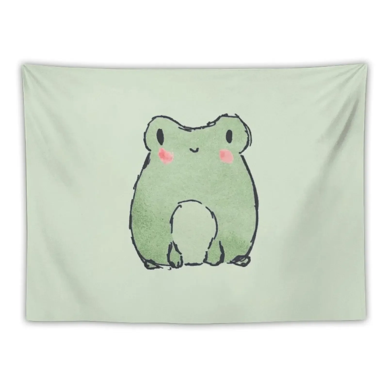 

Watercolor Froggy Tapestry Room Decoration Aesthetic Funny Tapestry