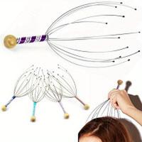 1 Pcs New Octopus Head Massager Scalp Relaxation Relief Muscle Tension Tiredness Metal Head Massager Instrument(Random Color)