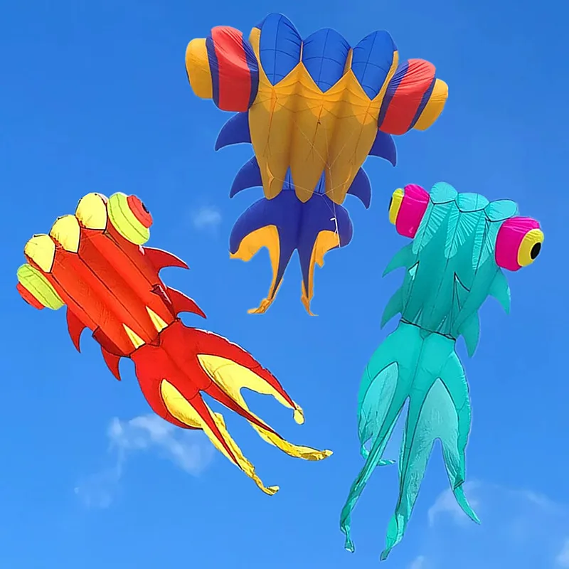 free shipping large fish kite basta juego de mesa outdoor toys parapente profesional drachen fliegen kinder weiche kite sailing