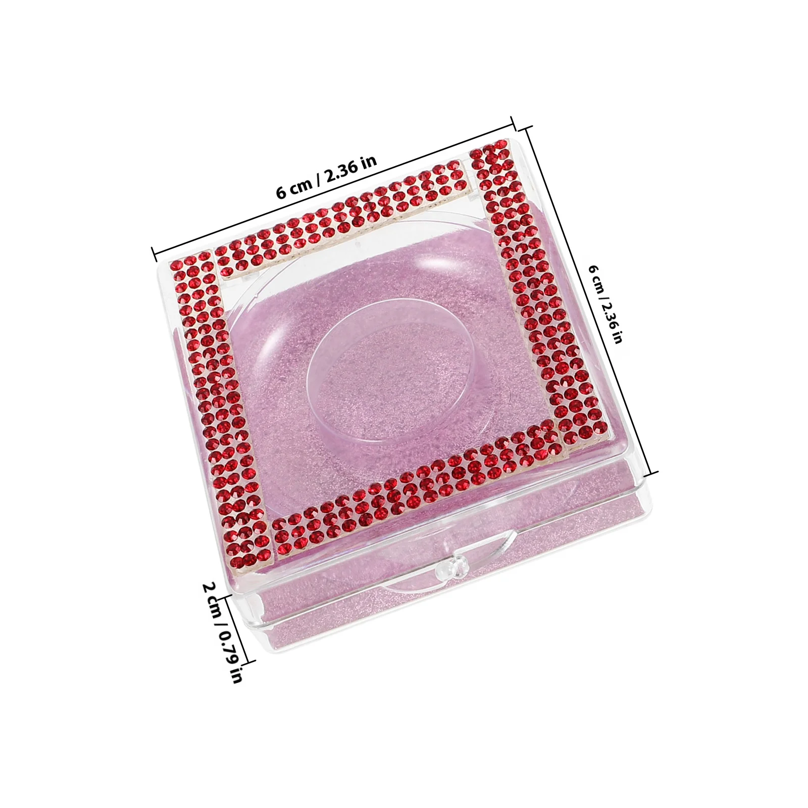 กล่องเก็บขนตาปลอม 2 ชิ้น น้ำหนักเบา พกพาสะดวก กล่องใส่ขนตาปลอมแบบพลาสติกใส กล่องจัดระเบียบขนตาปลอมสำหรับเดินทาง