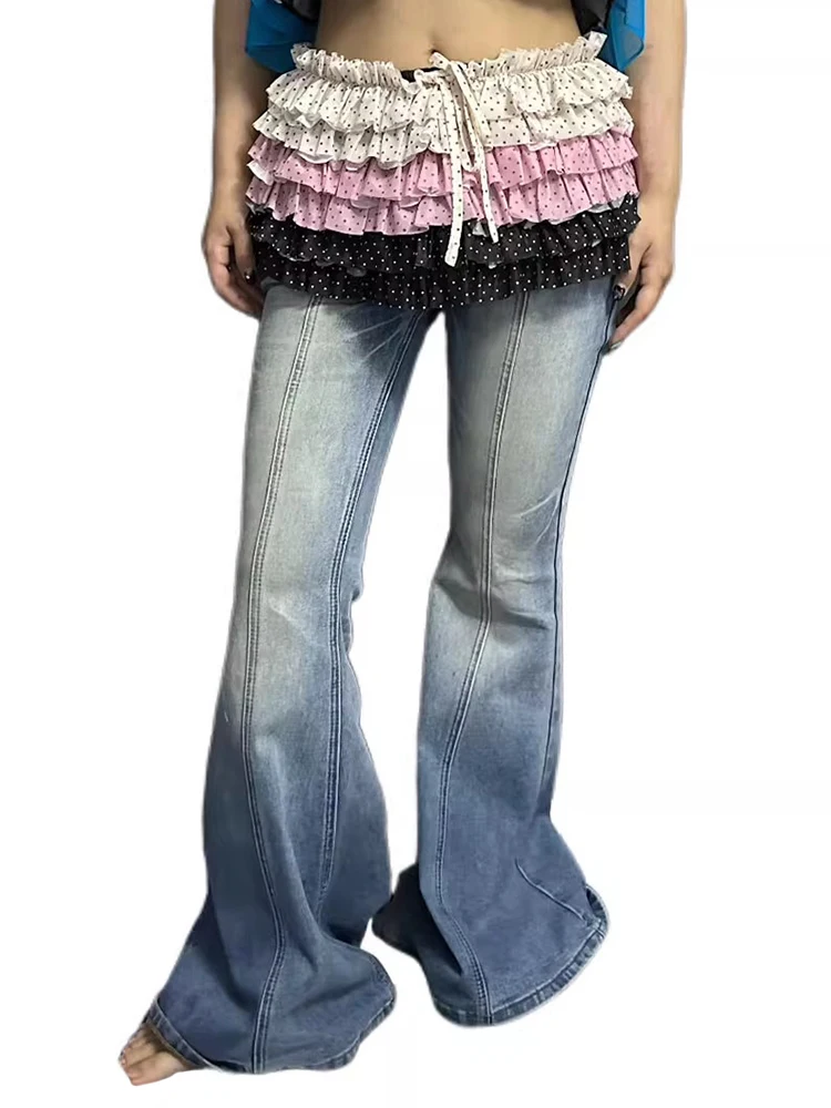 تنورة كعكة نسائية صيفية من REDDACHiC تنورة متعددة الاتجاهات برباط متباين ومنخفضة الارتفاع وكشكشة تنورة صغيرة ملابس Y2k كلاسيكية #4