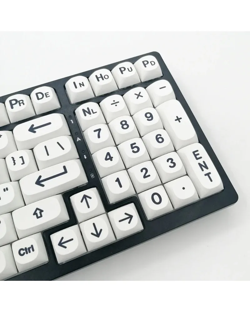 

bright white durable pbt keycaps set high quality for custom mechanical keyboards