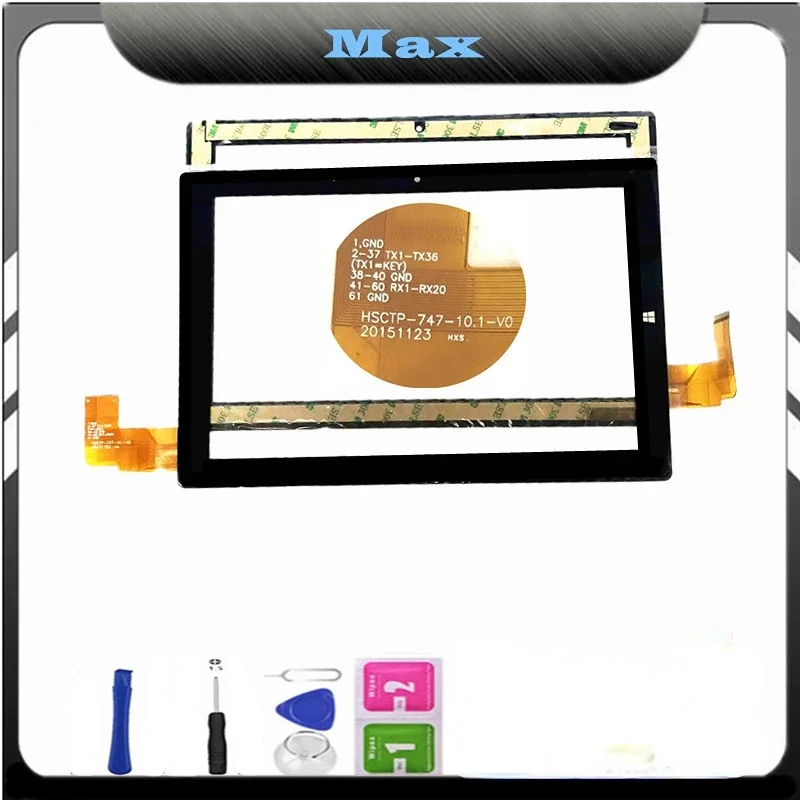 For Chuwi Hi10 CW1515  CWI515 TTablet Screen Touch Panel Digitizer  Sensor Replacement HSCTP-747-10.1-V0 HSCTP-722-10.1-V1