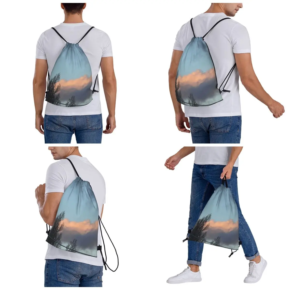 Flagstaff Beauty By ElitebyElise Backpacks Fashion Drawstring Bags Sundries Bag Book Bags for Travel School