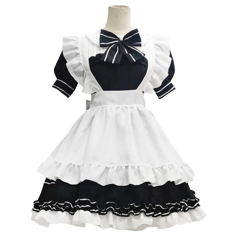 

Black Little Devil Lolita Maid Dress Costume Cosplay Cute Suit For Girls Woman Waitress Maid Party Stage Daily Chef Costumes