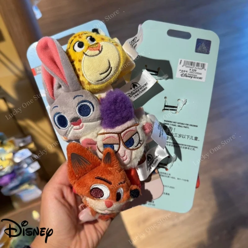 

Disney Zootopia Plush Hair Clips Judy Hopps Nick Wilde Clawhauser Gazelle Hair Accessories For Girls Daily Cosplay