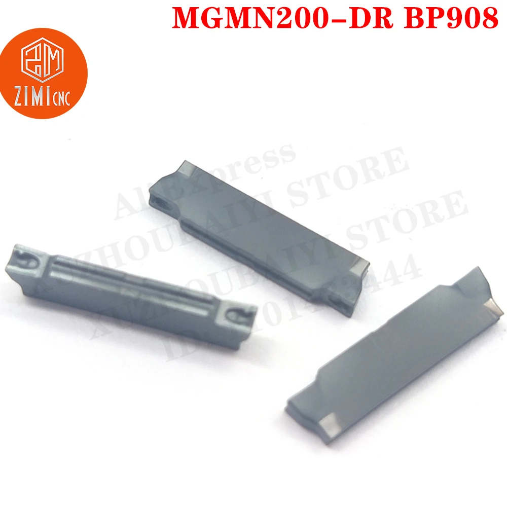 MGMN200-DR BP908 carbide metal CNC slotted inserts Quick Chip Grooving Inserts for External Holder Cutting Tool Turning Tool