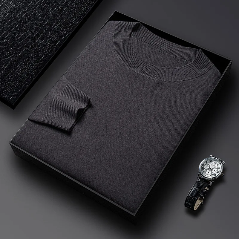 

Wool Sweater Men's Autumn Winter Thickened Sweater Cashmere Shirt