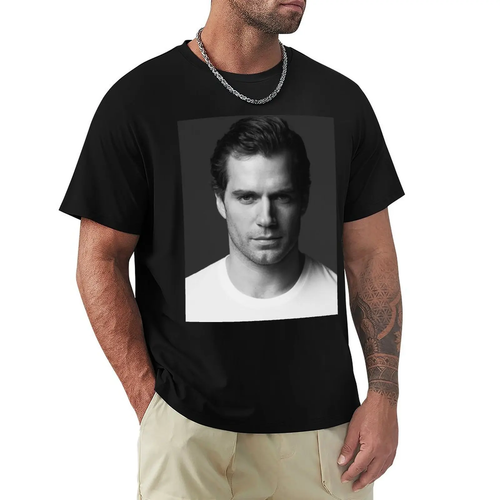 henry cavill T-Shirt for a boy customs anime figures mens shirts graphic tee