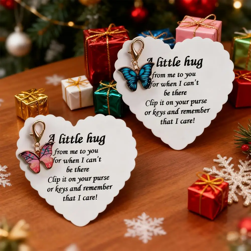 Boho papillon porte-clés mignon été Animal porte-clés anneau sac à main sac à dos charme écouteurs housse accessoires femmes cadeau