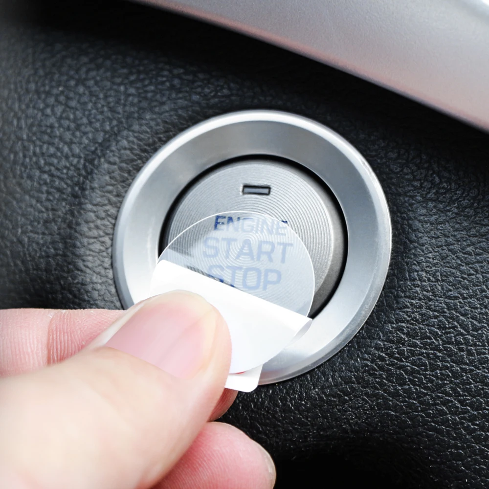 Car Engine Start Stop Switch Button Protective Film For Dodge Charger Journey 2009 Challenger Ram 1500 Caliber Durango