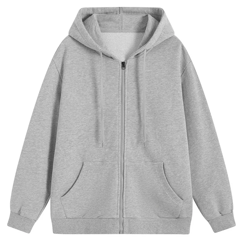 

2024 Spring and Autumn New Loose Handsome Top Sweater Men's Hoodie Men's Zipper Jacket Hoodies Sweatshirt