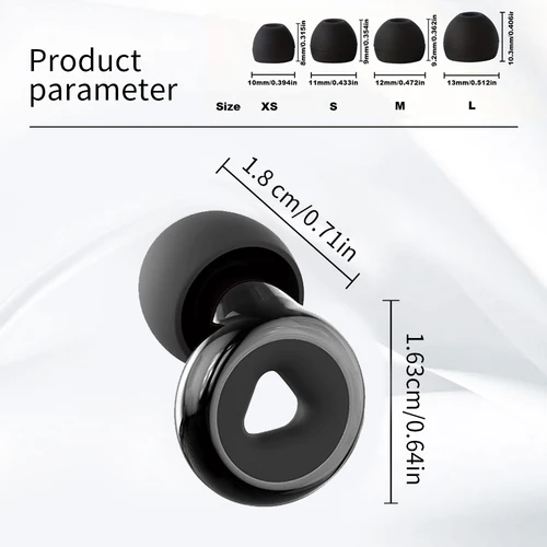 Imagen 2 del producto Tapones para los oídos Reutilizables Sensibilidad al ruido - Tapones para los oídos con reducción de ruido – Alivio del ruido diario con discurso claro para reuniones sociales