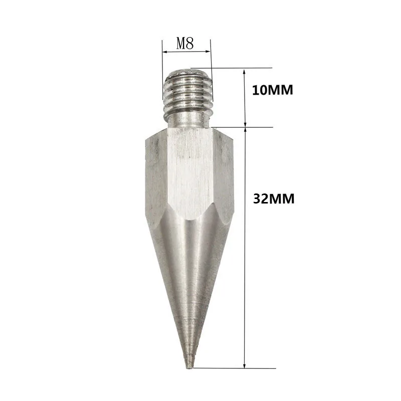 Mini Foot Screw Feetscrew for Prism Carbon Fiber Centering Pole Rod Thread 1/4 5/8 Inch M8 M10 Multiple Specifications 1Piece
