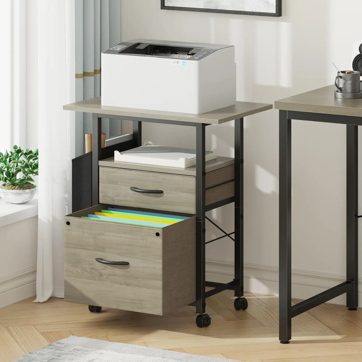 Desk Oak Wood Standard Size with Drawers All Seasons Oak Color