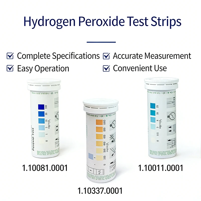 100 Tests Hydrogen Peroxide Test Strips MERCK Moisture Test Strips for Medical Wastewater Fish Farming Swimming Pools Domestic