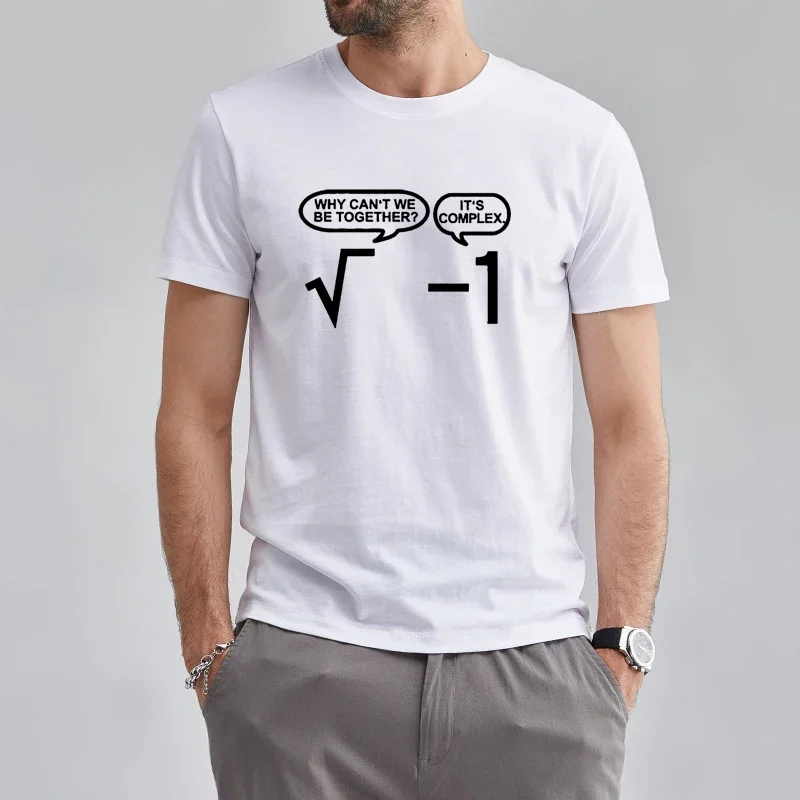 2024 Men Clothing Being Together Is Complex T-Shirt Maths Mathematics Teacher Professor Fun Geek Husband Gift Idea Short-sleev