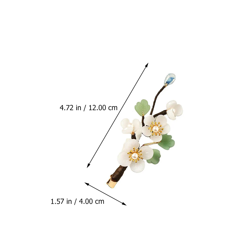 

1Pcs Elegant Floral Bridal Hairpin Chinese Style Hair Clip for Women Girls Daily Party Headwear Bridal Hairpin