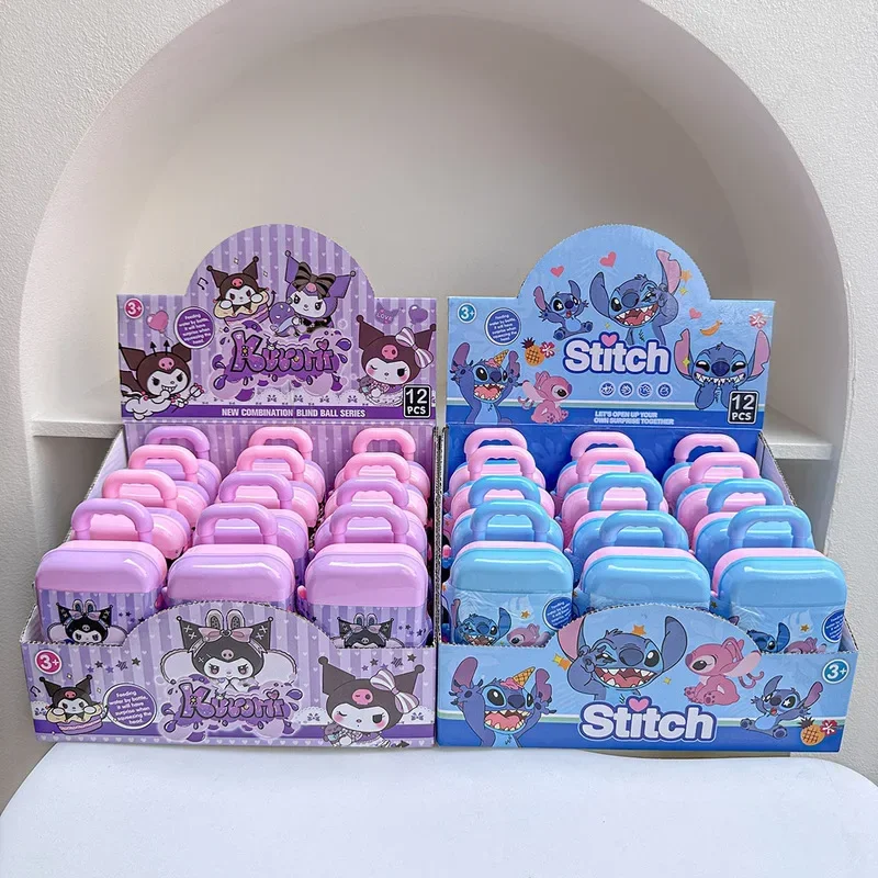 New Stitch Blind Box Suitcase Design Cute Cartoon Doll Toy Desktop Ornament Lilo & Stitch Kawaii Fashion Room Decor Kids Gift