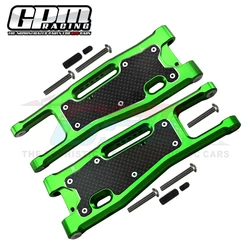 GPM Metal Carbon Fibre Front Lower Suspension Arm 9530 9531 9633 for Traxxas 1/8 Sledge 4WD Monster Truck 95076-4 Upgrade Parts
