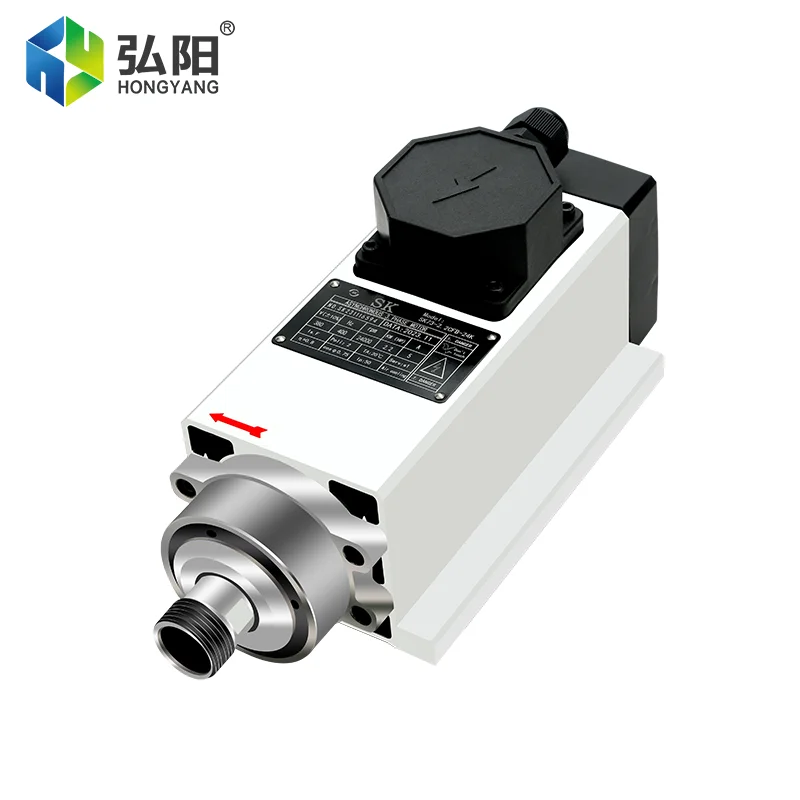 CNC Air-Cooled Square Spindle 220v/380v 2.2kw Er20 400hz Air-Cooled Spindle Motor Woodworking Engraving Machine Accessories