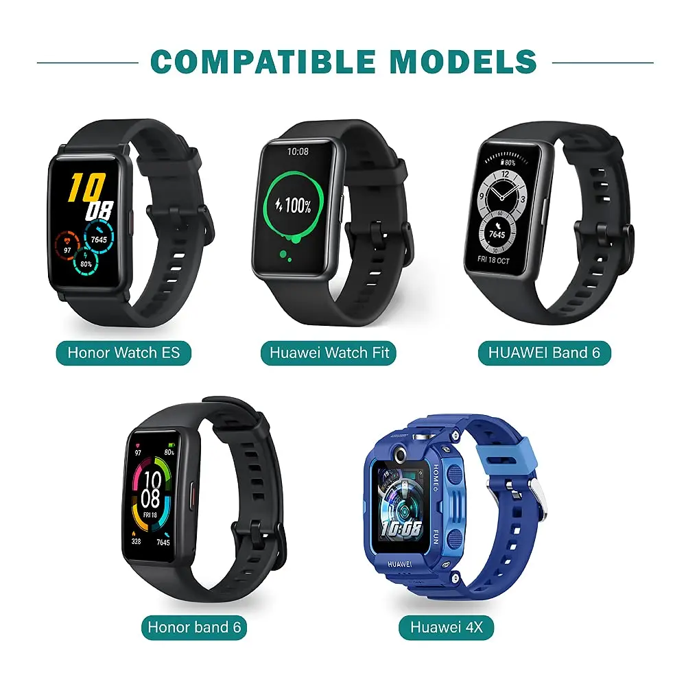 Huawei Watch 6/Huawei Band 6 Pro/Honorバンド用のスマートUSB充電ケーブル,充電器付きスマート時計アクセサリー