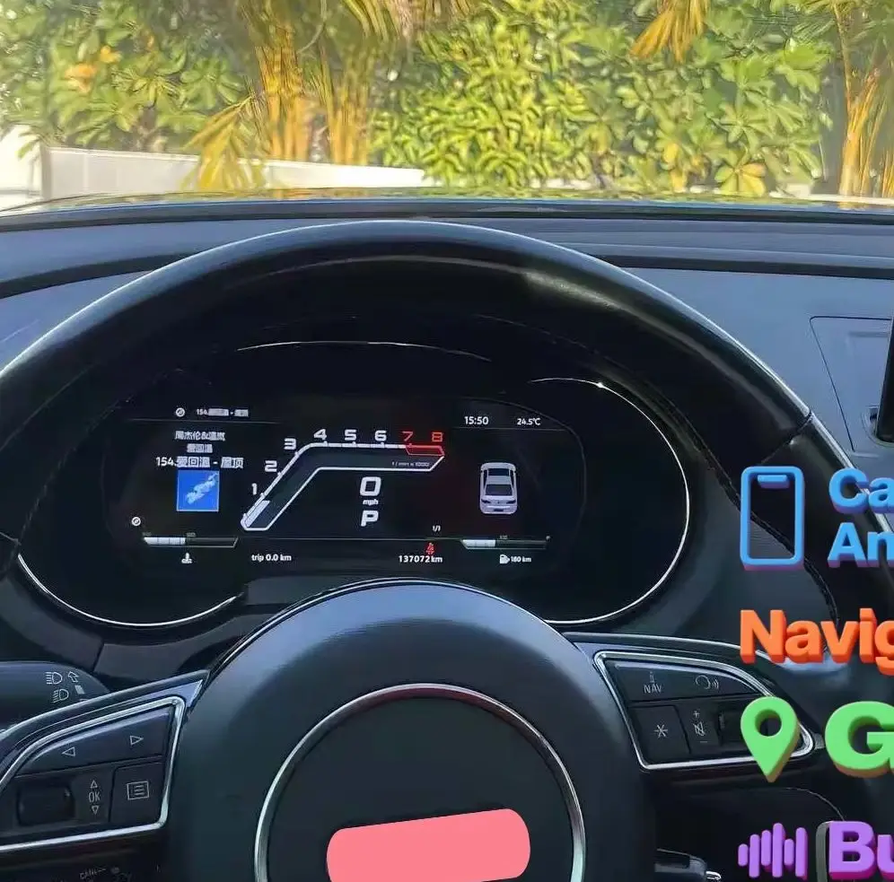 12.3''Digital Instrument Cluster For Audi A3 Q2 2014-2020 Speedometer,Odometer,Dashboard,Support Wireless CarPlay,Android Auto