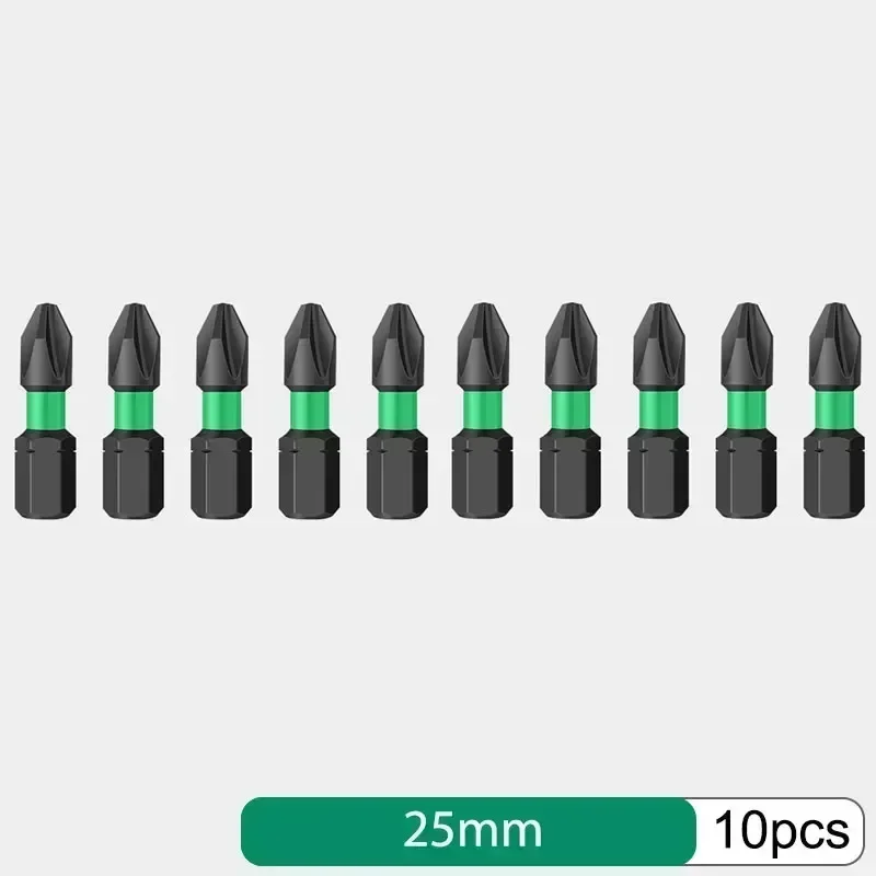 Imagem -02 - Brocas Phillips Conjunto de Chave de Fenda de Precisão com Haste Hexagonal para Broca de Cabeça Única Ferramentas de Trabalho Profissionais 25 50 mm Ph2 10 Peças de