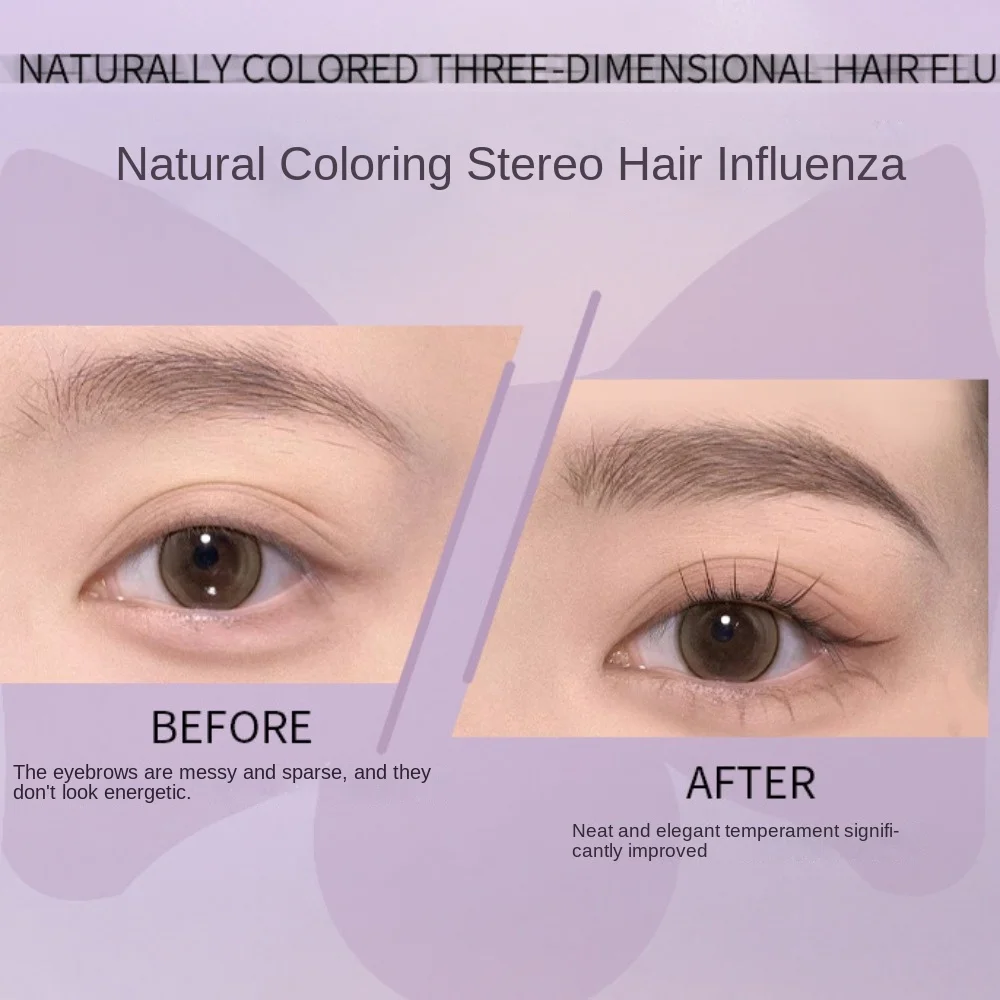 Lápiz de cejas de agua de larga duración, resistente al agua, lápiz líquido para cejas a prueba de sudor, no se decolora, cabeza ultrafina de 0,01mm