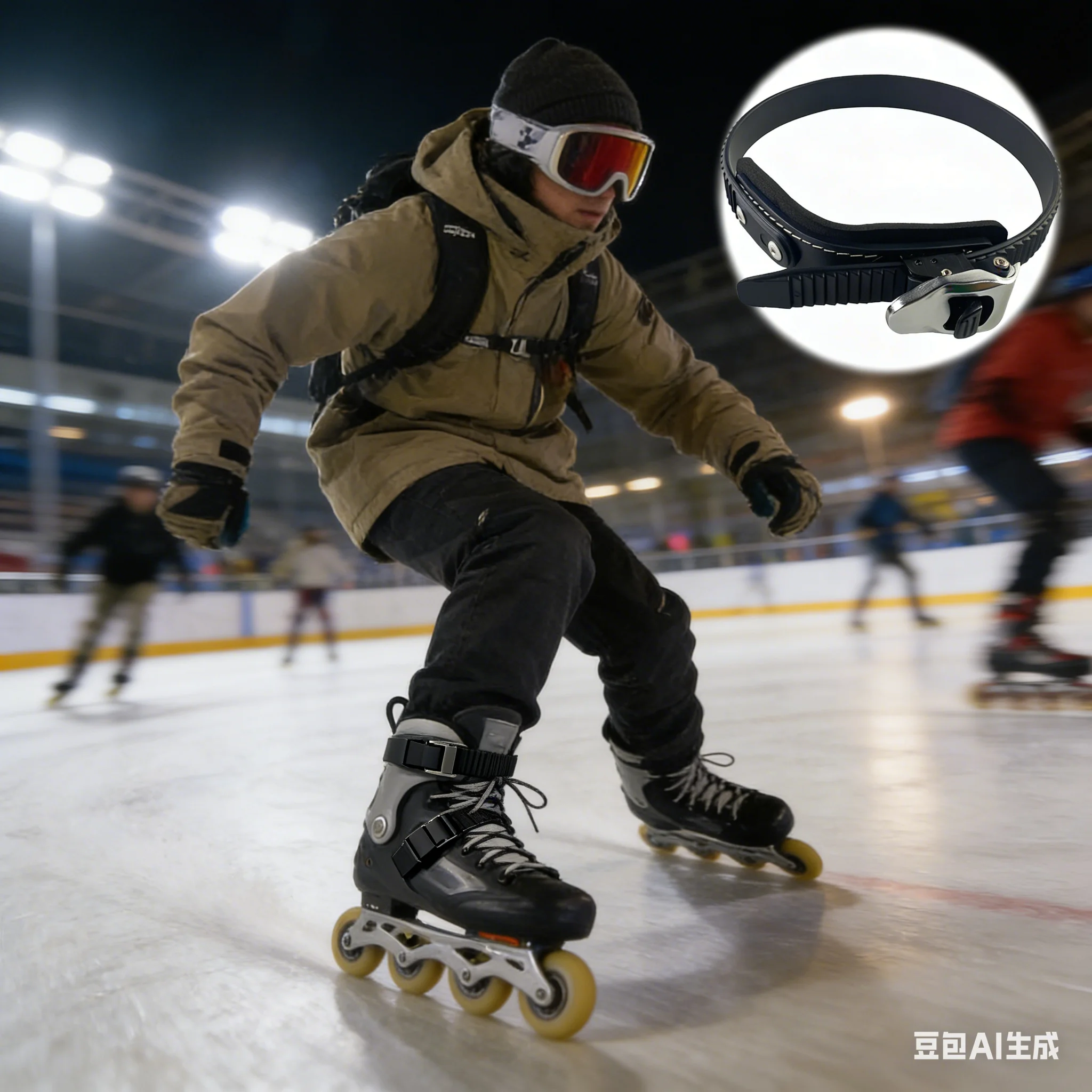 1pc Roller Skate Strap Buckle Clasp Ice Skates Soft Fixing Buckle Fastener Roller Skating Replacement Accessories