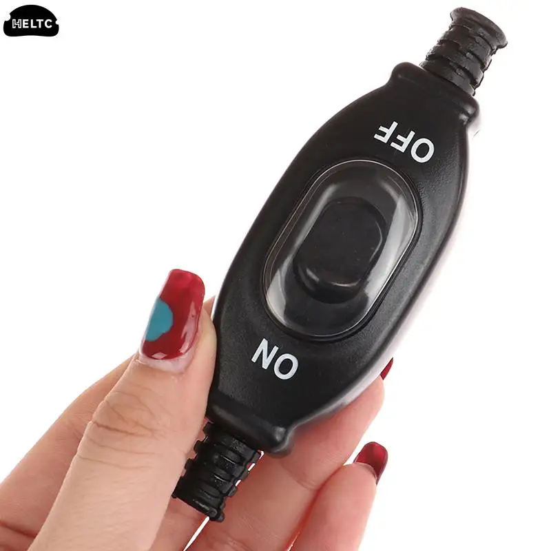 1PCS 3A 250V On/Off Waterproof In Line Switch Cord Switch Round Wire Silver Contact Double Cut Switch Dust Switch Cord Switch