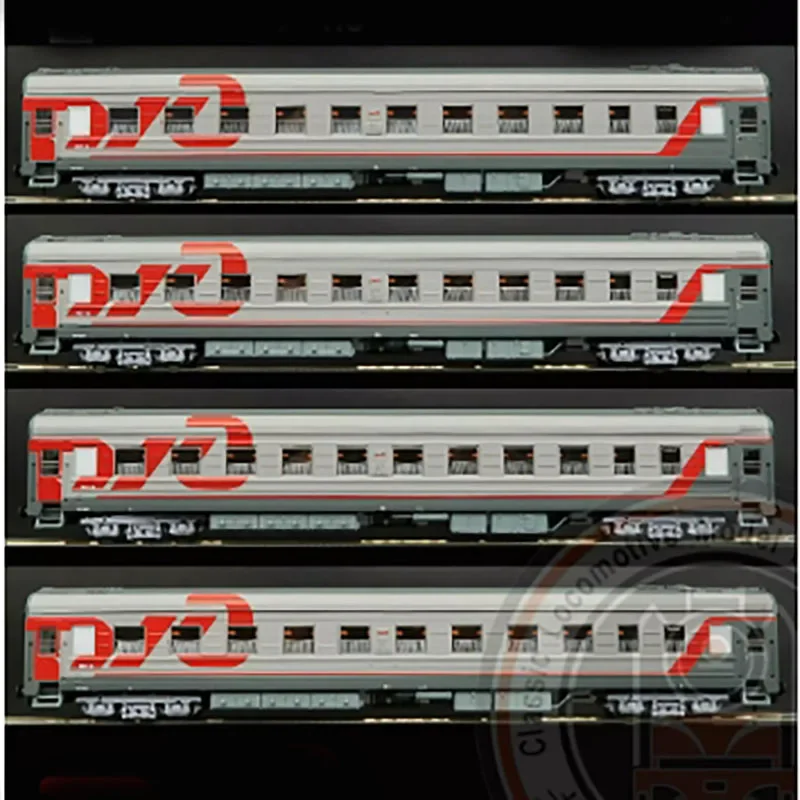 

Русский поезд-модель HERIS в масштабе 1:87, Международный поезд RZD Sleeper, коллекция игрушек для взрослых со статическим дисплеем