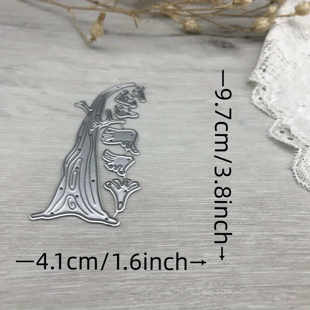 1 قطعة قوالب القطع المعدنية الجديدة قطع قالب شجرة الديكور قصاصات ورقية كرافت شفرة لكمة الإستنسل يموت #3