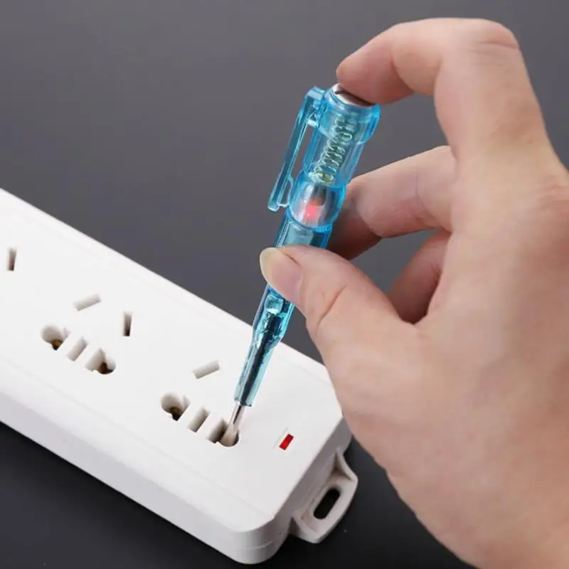 New 100-500V Voltage Detector Electroprobe Electric Alert Tester Volt Test Pen Plastic Handle Screwdriver Home Electricity Tools
