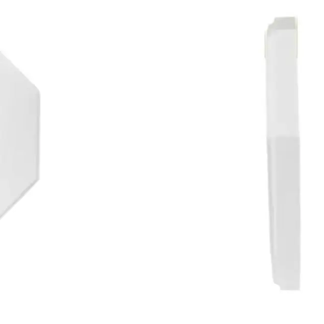 81611 Outdoor Wall Light Mounting Kit Octagonal Design for Vertical Siding Panels 12 Inch Thickness Plastic Material